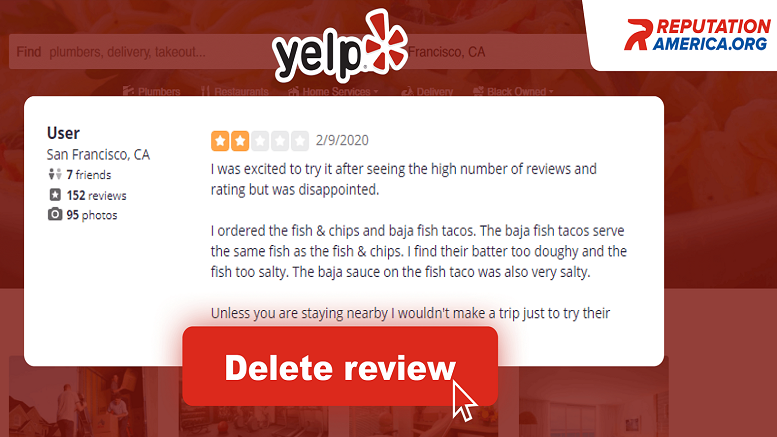Reasons To Remove The Bad Reviews On The Yelp Platform.